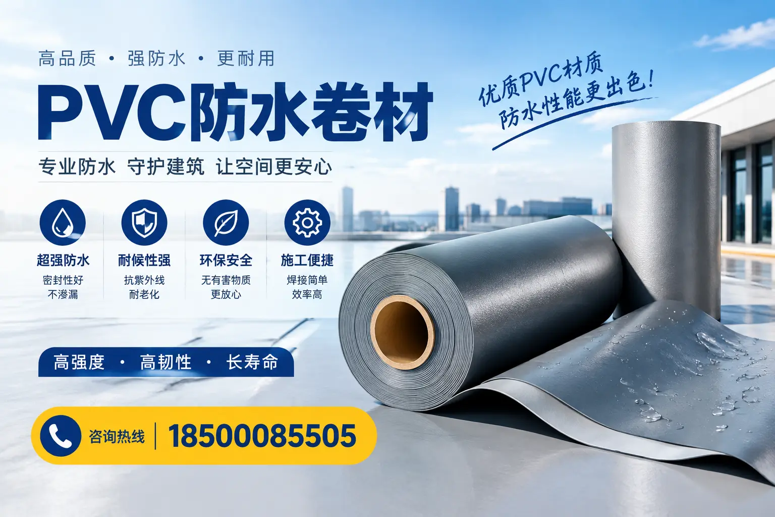 如何判断PVC防水卷材的质量优劣?泸州选购技巧